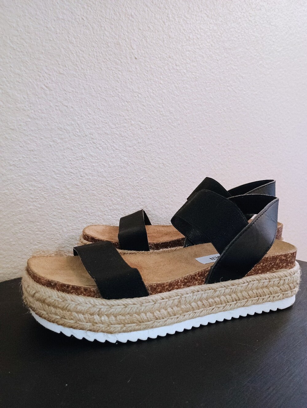 NWOT | Steve Madden Black Jaklin Espadrille - Picture 3 of 11